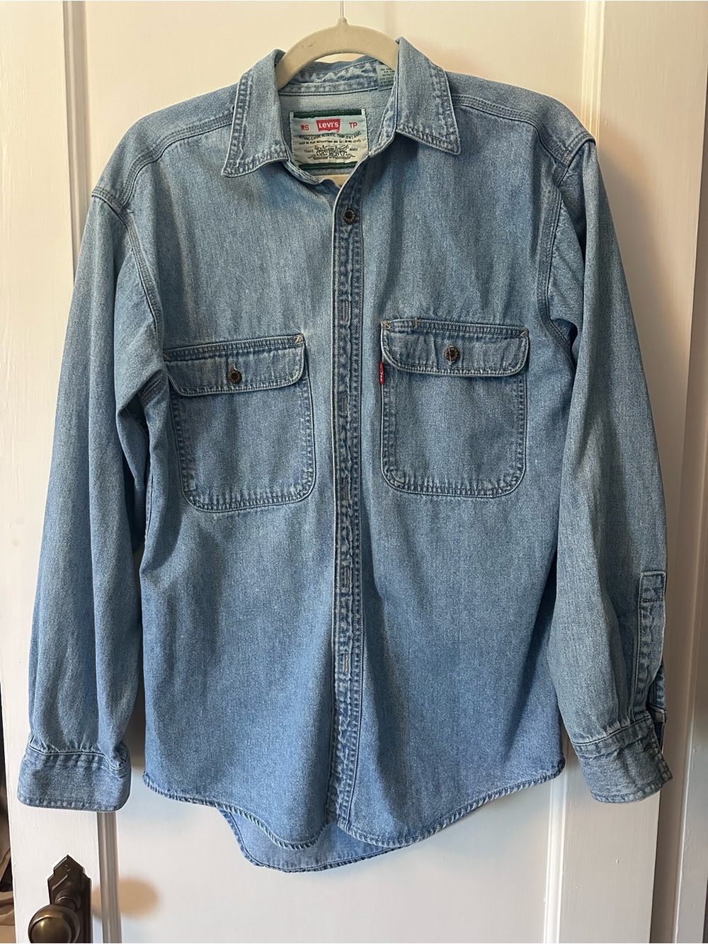 Vintage Levi's Light Wash Denim Shirt Jacket